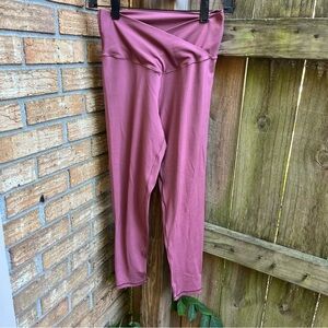 Offline by Aerie Mauve Leggings Crossover Waist
